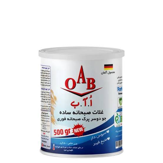OAB غلات صبحانه جو دوسرپرک قوطی 500 گرم